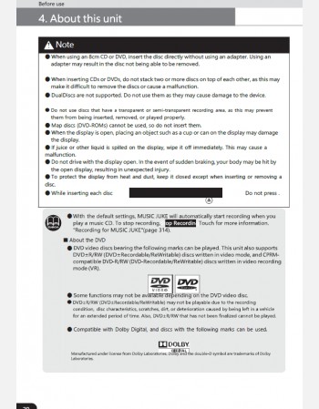 toyota vitz 2010-2011 navigation & multimedia system manual in english